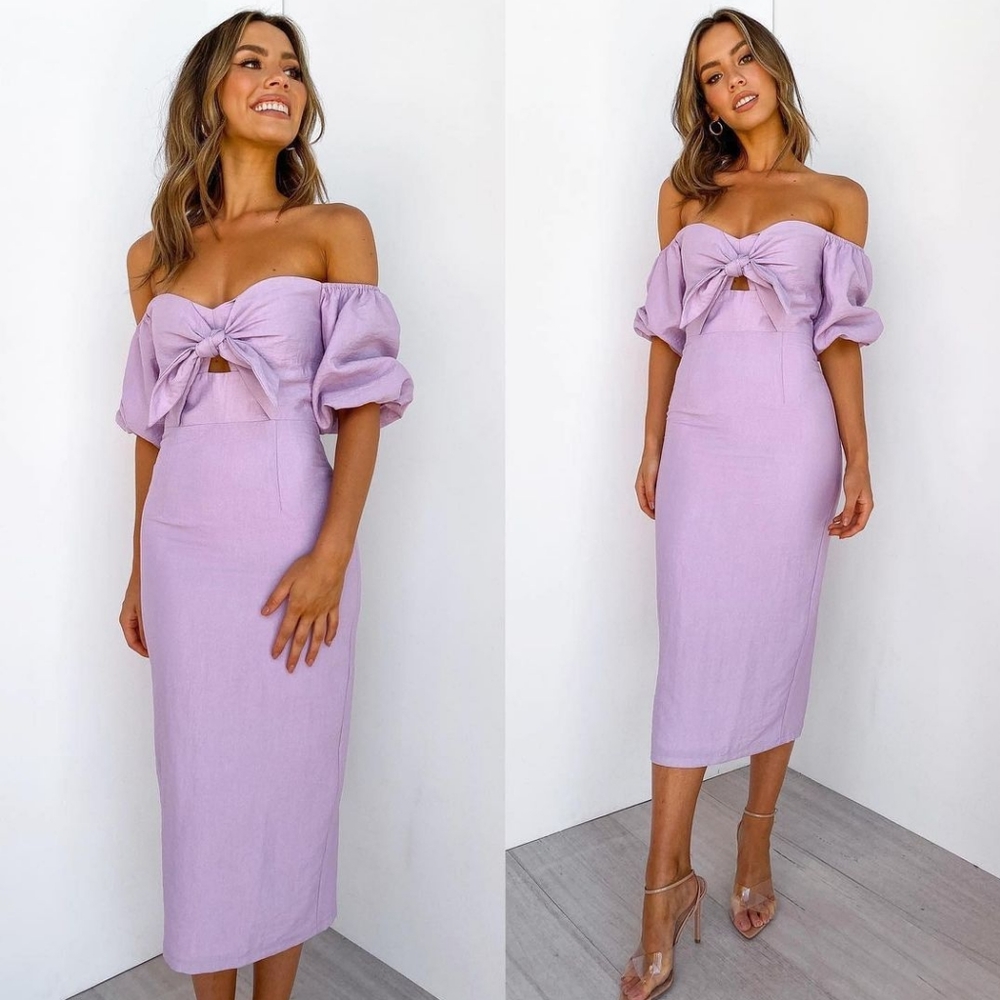 White off shoulder dress